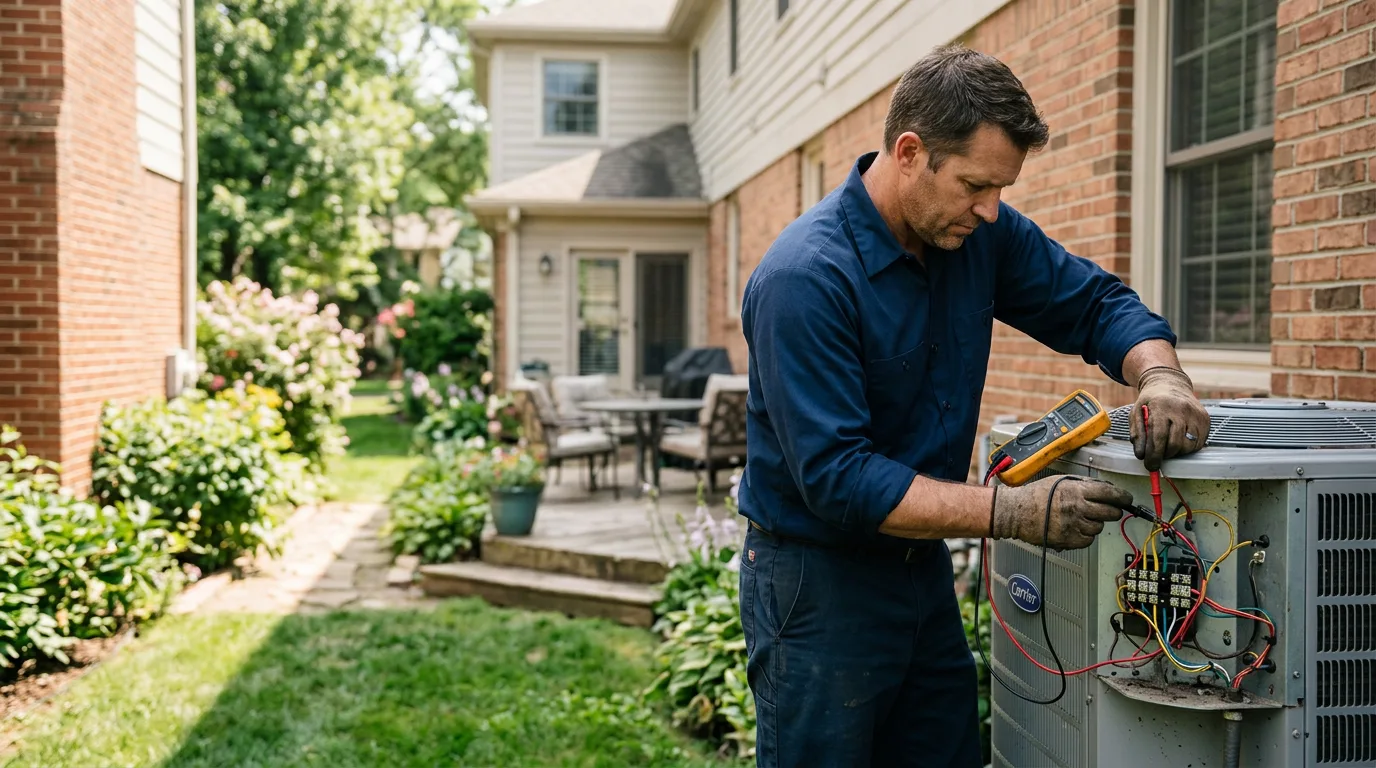 HVAC technician working near Birch River, WV